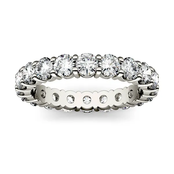 Serene Shared Prong Bold Eternity Band