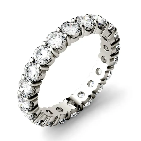 Serene Shared Prong Bold Eternity Band