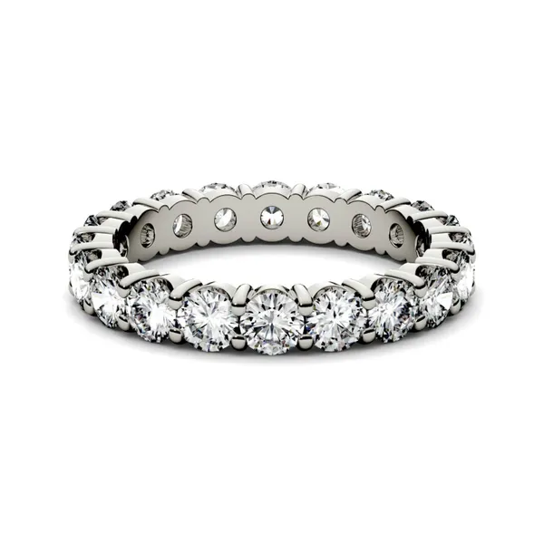 Serene Shared Prong Bold Eternity Band