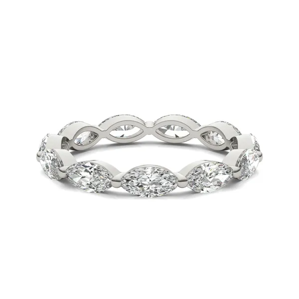 Marquise Single Prong Eternity Band