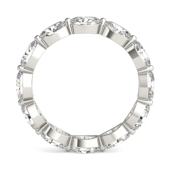 Oval Single Prong Eternity Band