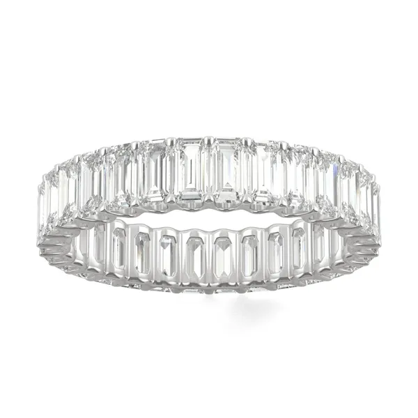 Emerald Trellis Eternity Band