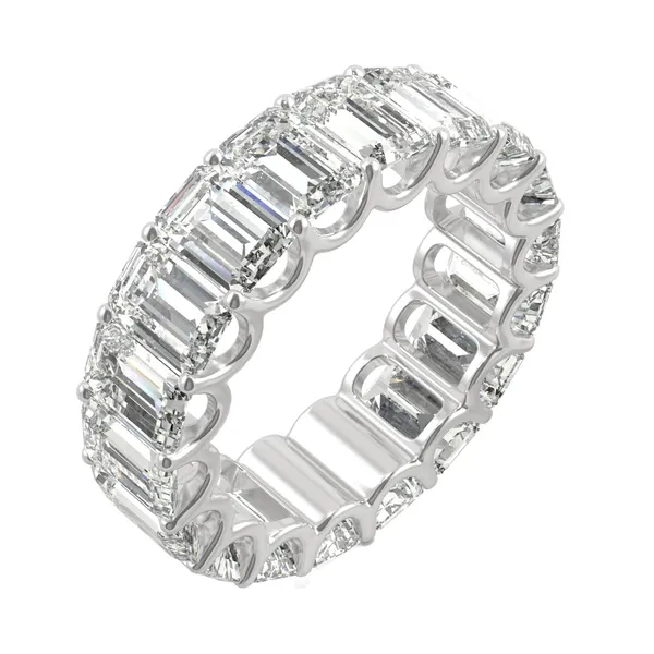 Emerald Trellis Bold Eternity Band