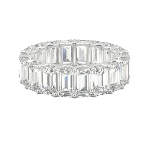 Emerald Trellis Bold Eternity Band
