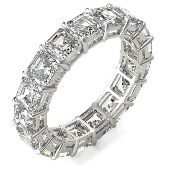 Emerald Basket Eternity Band