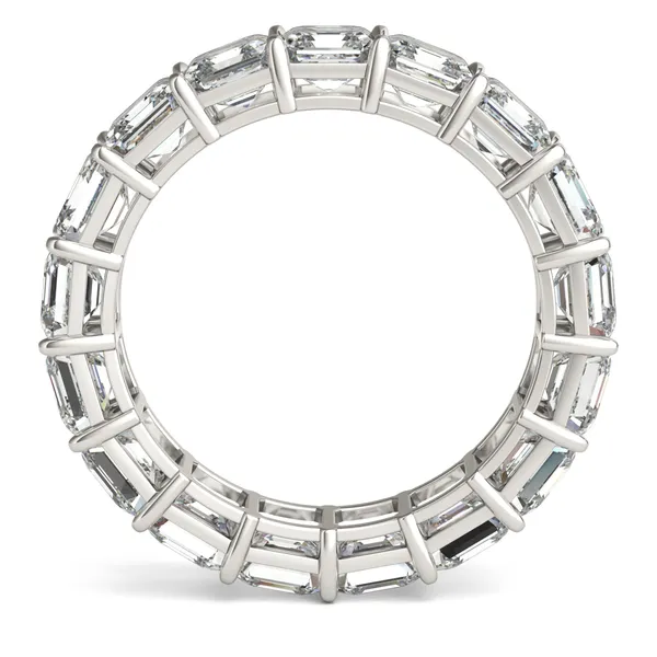 Emerald Basket Eternity Band