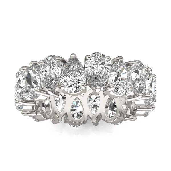 Alternating Pear Eternity Band