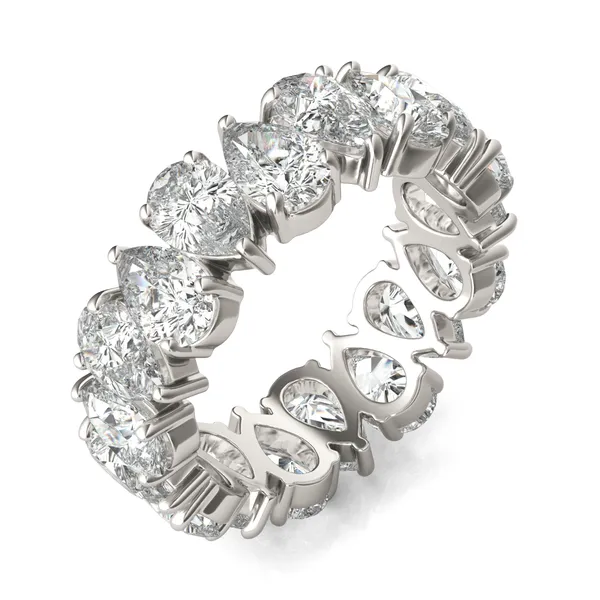 Alternating Pear Eternity Band