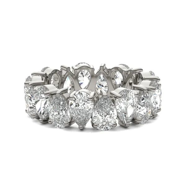 Alternating Pear Eternity Band
