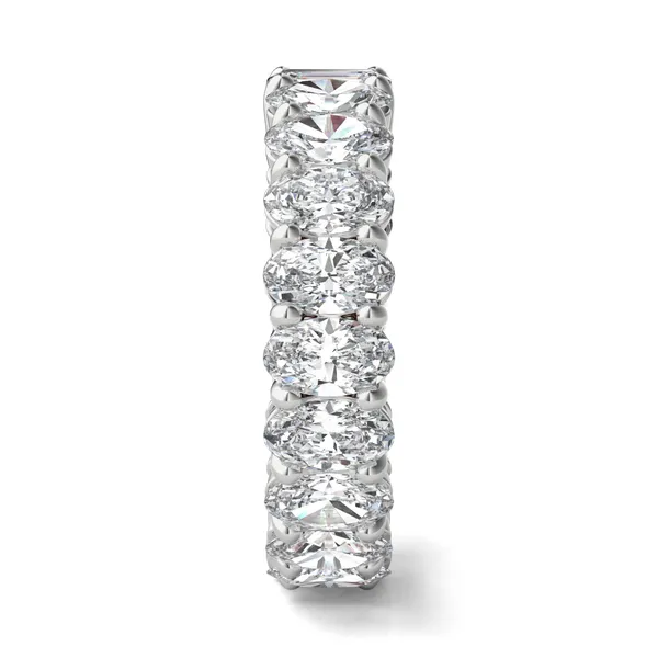 Oval And Emerald Paradox Eternity Band