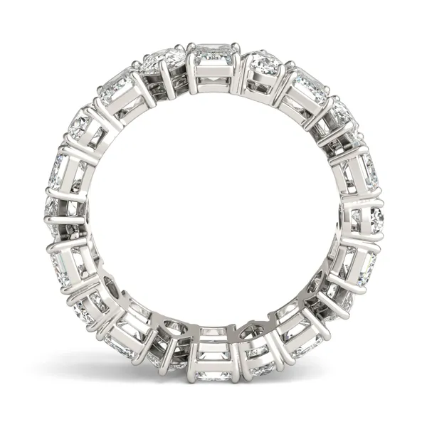 Pear and Emerald Waltz Eternity Band