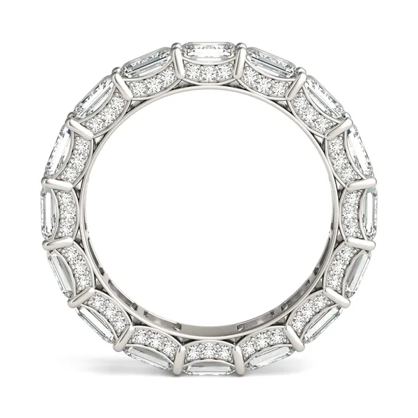 East-West Pavé Basket Eternity Band