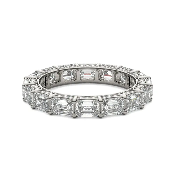 East-West Pavé Basket Eternity Band