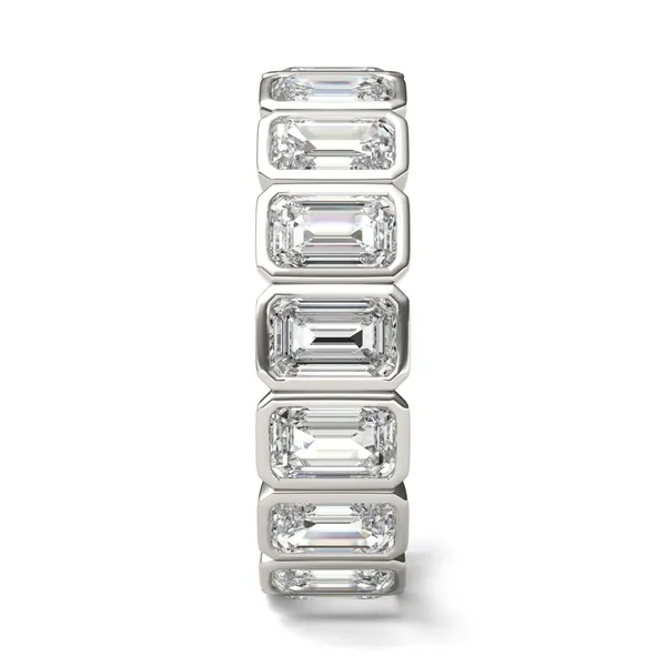 Emerald Bezel Eternity Band