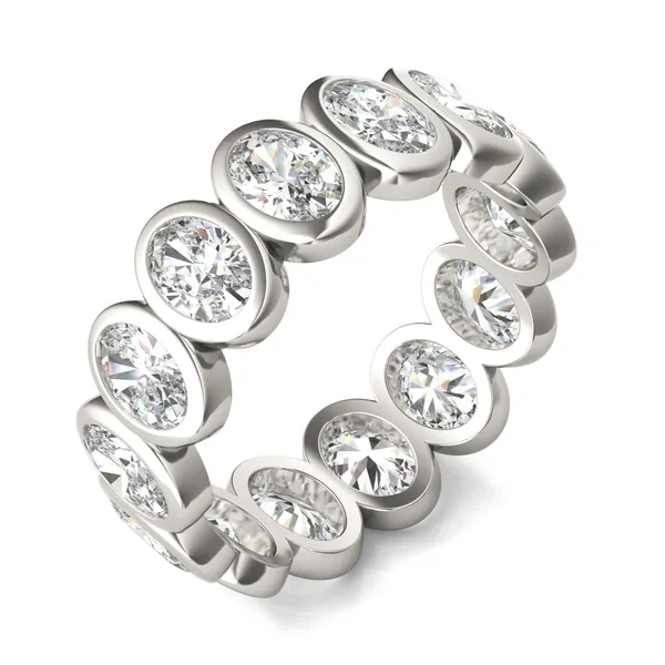 Oval Bezel Eternity Band