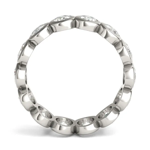 Oval Bezel Eternity Band