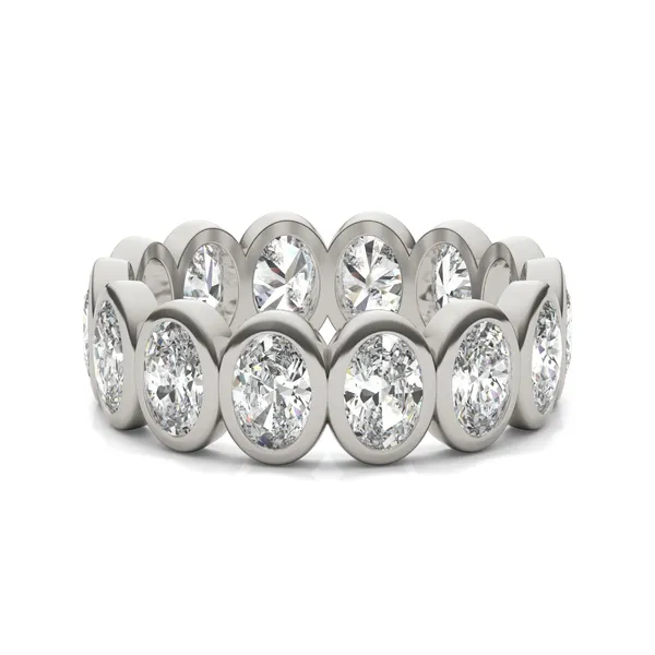 Oval Bezel Eternity Band