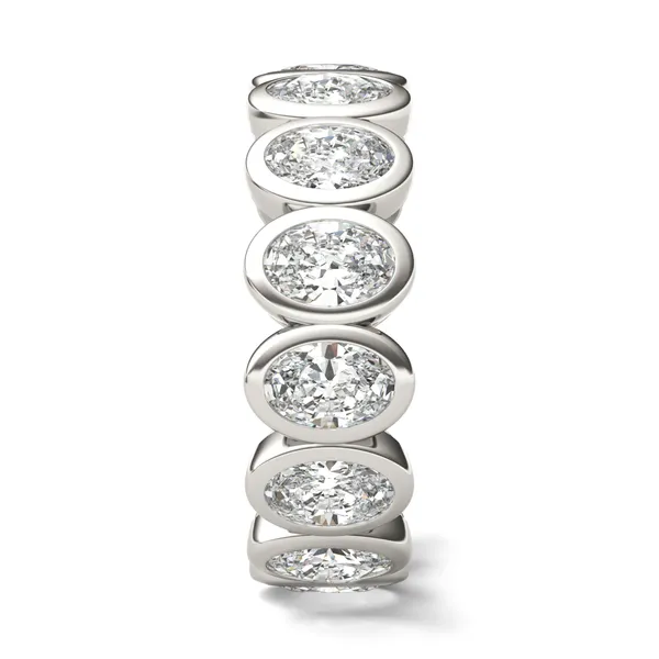 Oval Bezel Eternity Band