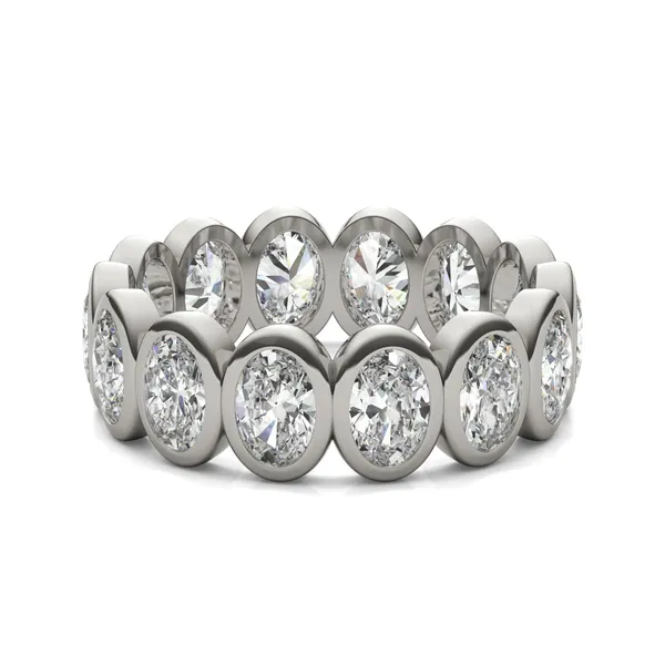 Oval Bezel Eternity Band