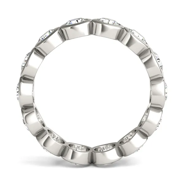 Round Brilliant Bezel Eternity Band