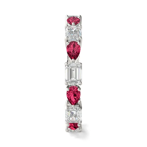 Piper Alternating Ruby Eternity Band