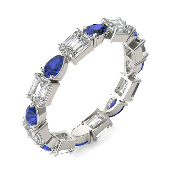 Piper Alternating Sapphire Eternity Band