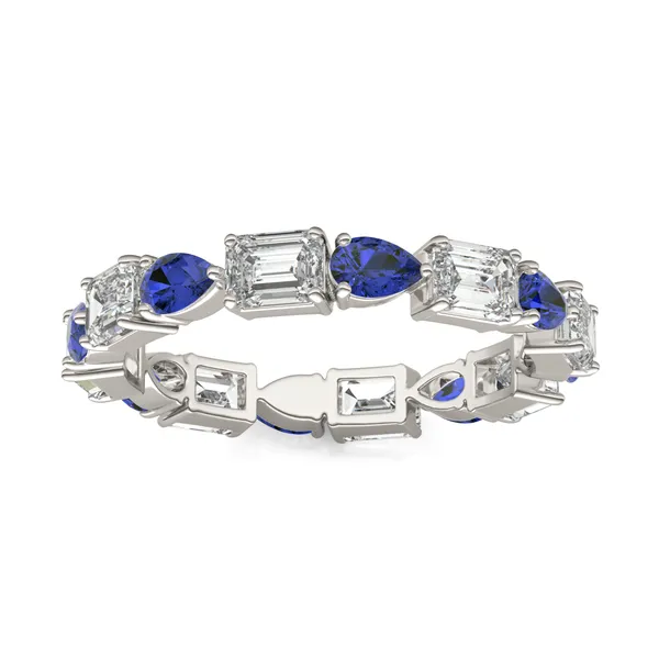 Piper Alternating Sapphire Eternity Band