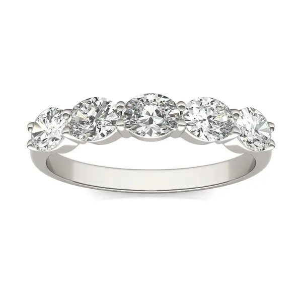Oval Essence Five-Stone Anniversary Band
