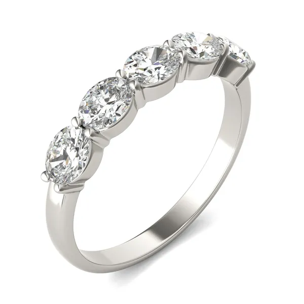 Oval Essence Five-Stone Anniversary Band
