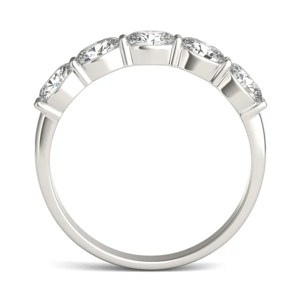 Oval Essence Five-Stone Anniversary Band