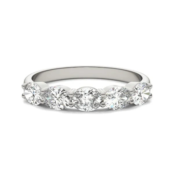 Oval Essence Five-Stone Anniversary Band
