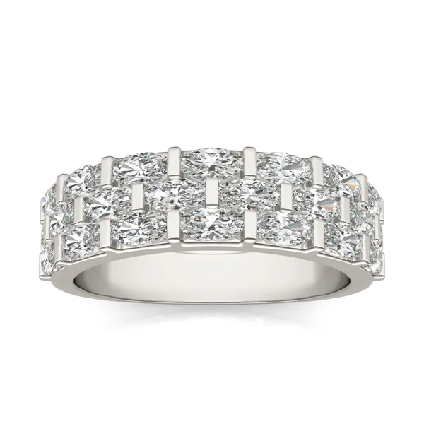 Three Row Bar Set Ring
