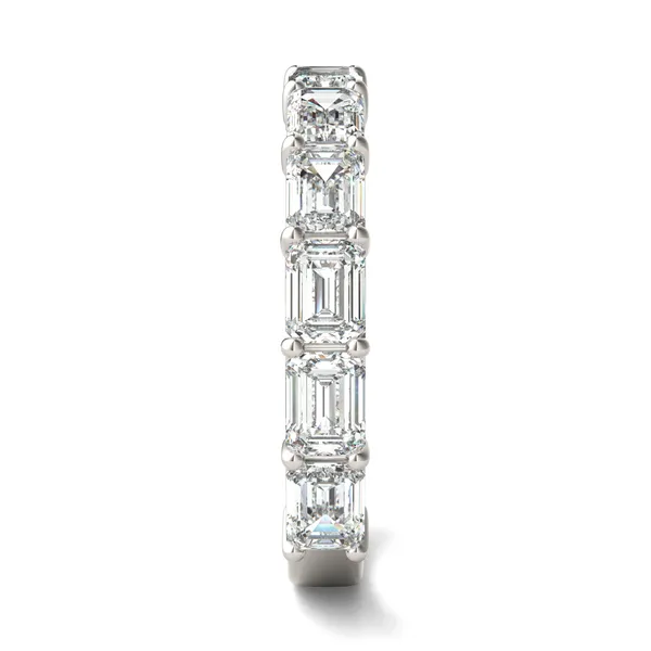 East-West Pavé Basket Anniversary Band