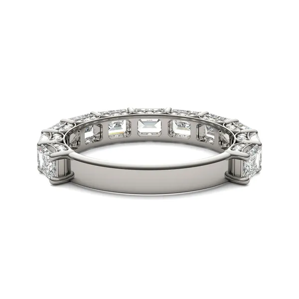 East-West Pavé Basket Anniversary Band