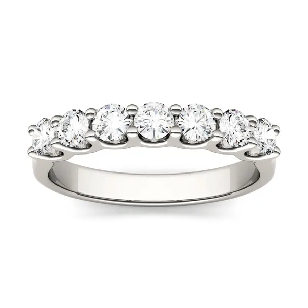 Round Brilliant Sette Anniversary Band