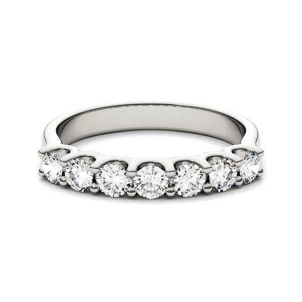 Round Brilliant Sette Anniversary Band