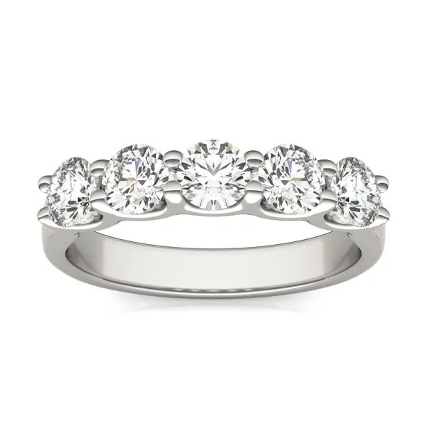 Round Brilliant Cinque Anniversary Band
