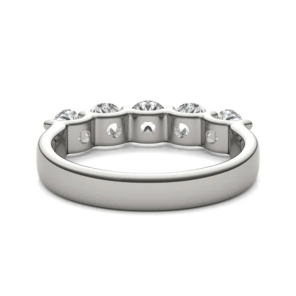 Round Brilliant Cinque Anniversary Band