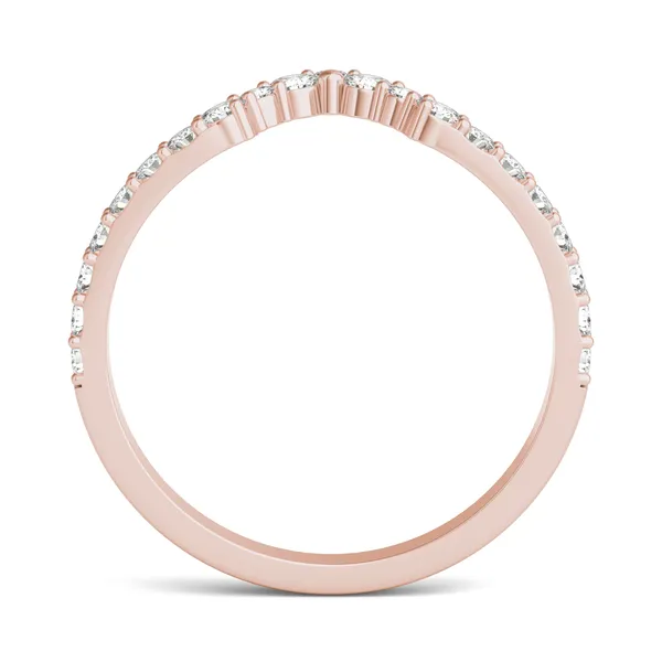 Accented Claw Prong Compass Matching Band