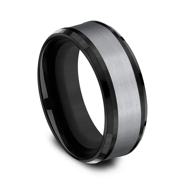 Shadowline Matte Wedding Ring 8mm