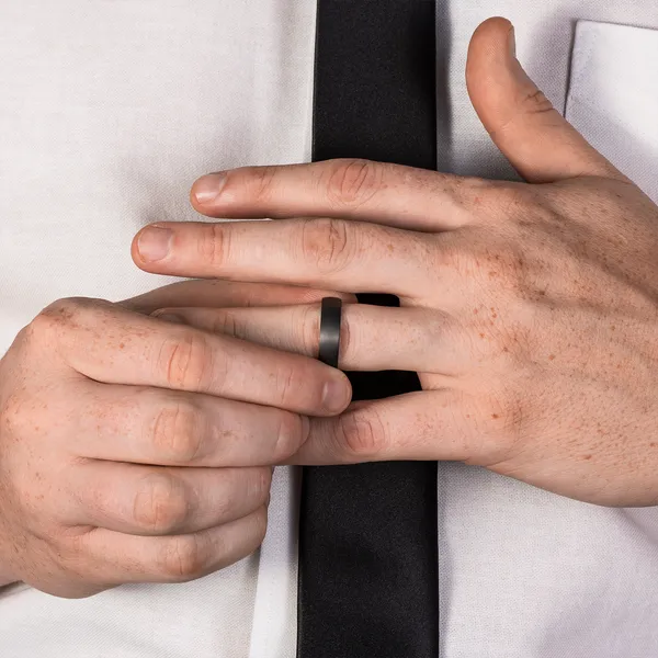 Satin Finish Comfort Fit Wedding Ring 6mm