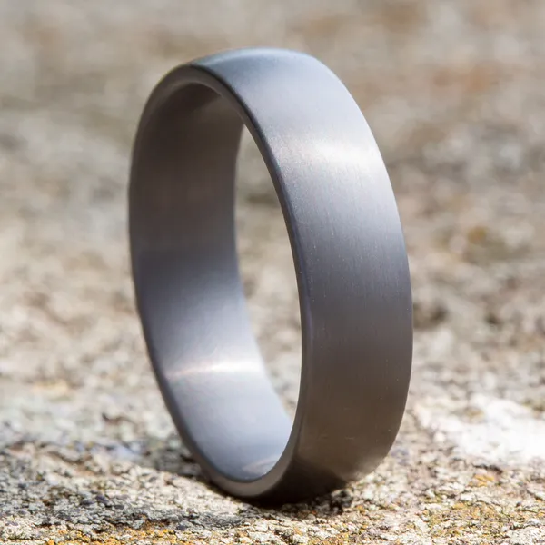 Satin Finish Comfort Fit Wedding Ring 6mm