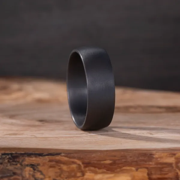 Matte Finish Comfort Fit Wedding Ring 8mm