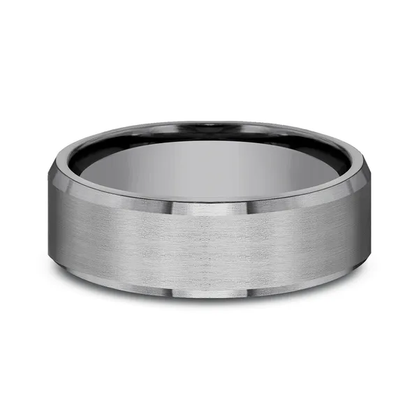 Tapered Edge Flat Polish Wedding Ring 7mm