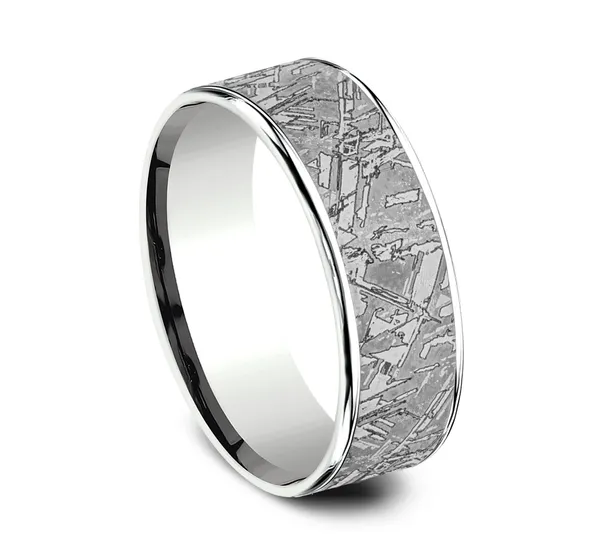 Interstellar Edge Wedding Ring 6.5mm