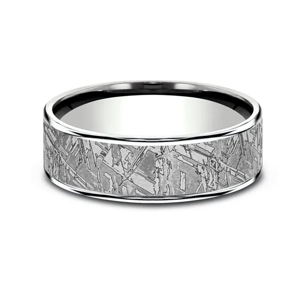 Interstellar Edge Wedding Ring 6.5mm