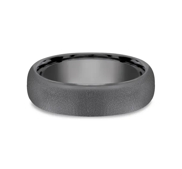 Wire Brushed Comfort Fit Wedding Ring 6.5mm