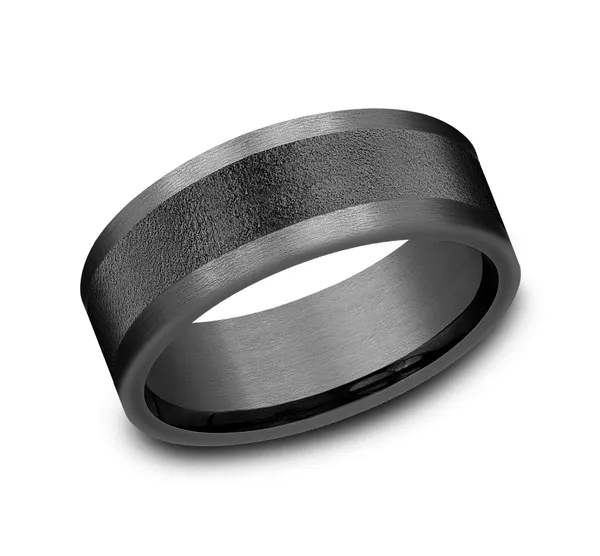 Midnight Wedding Ring 8mm