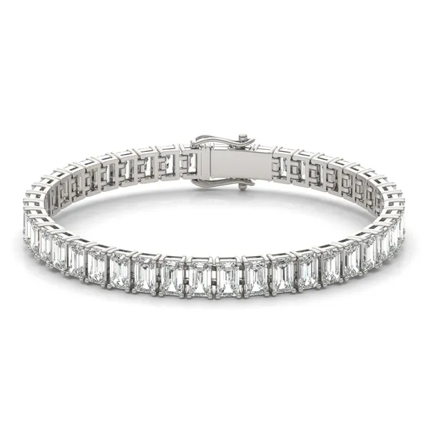 Emerald Couture Classic Basket Tennis Bracelet