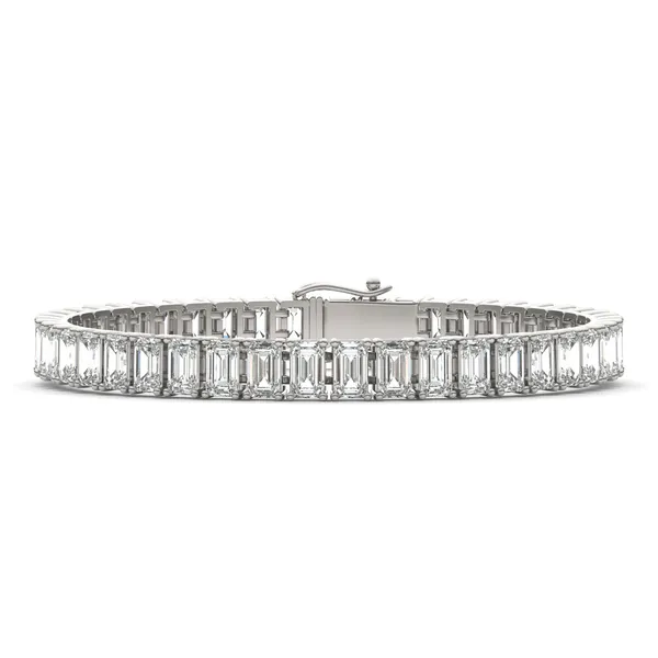 Emerald Couture Classic Basket Tennis Bracelet